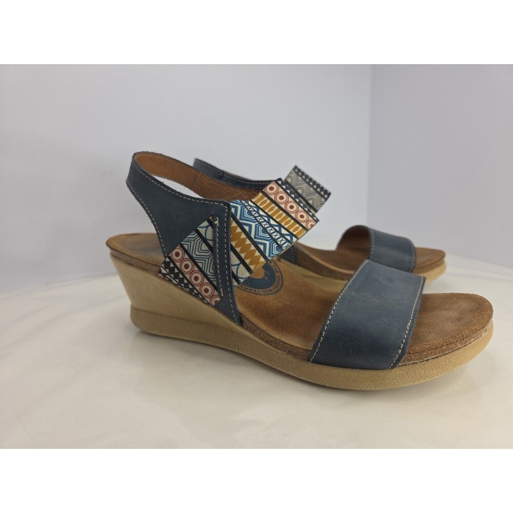 Wanda Panda Blue Slingback Strap Sandals Sz 40 (US 9) Casual Summer EUC  Spain